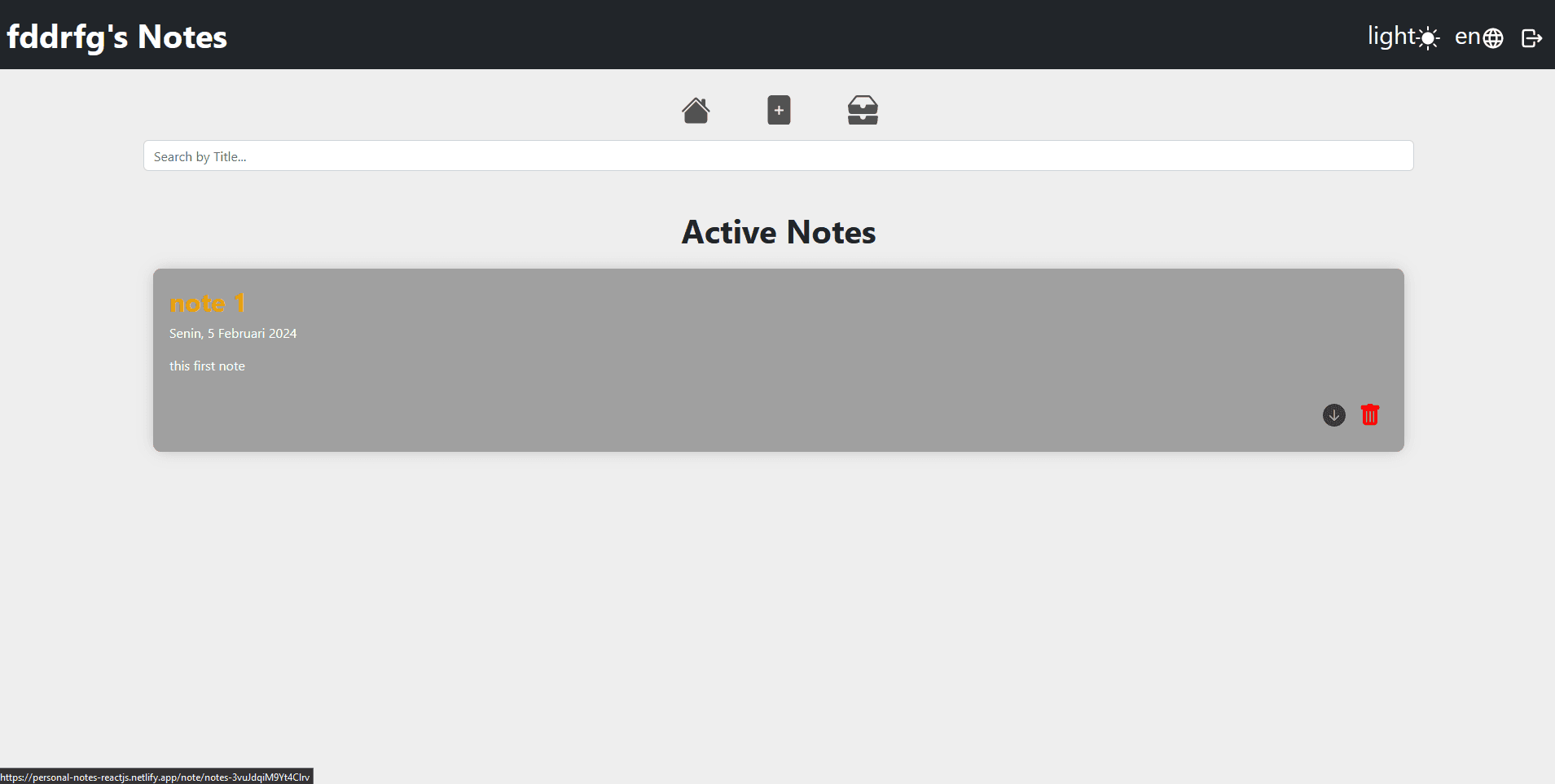 Notes App