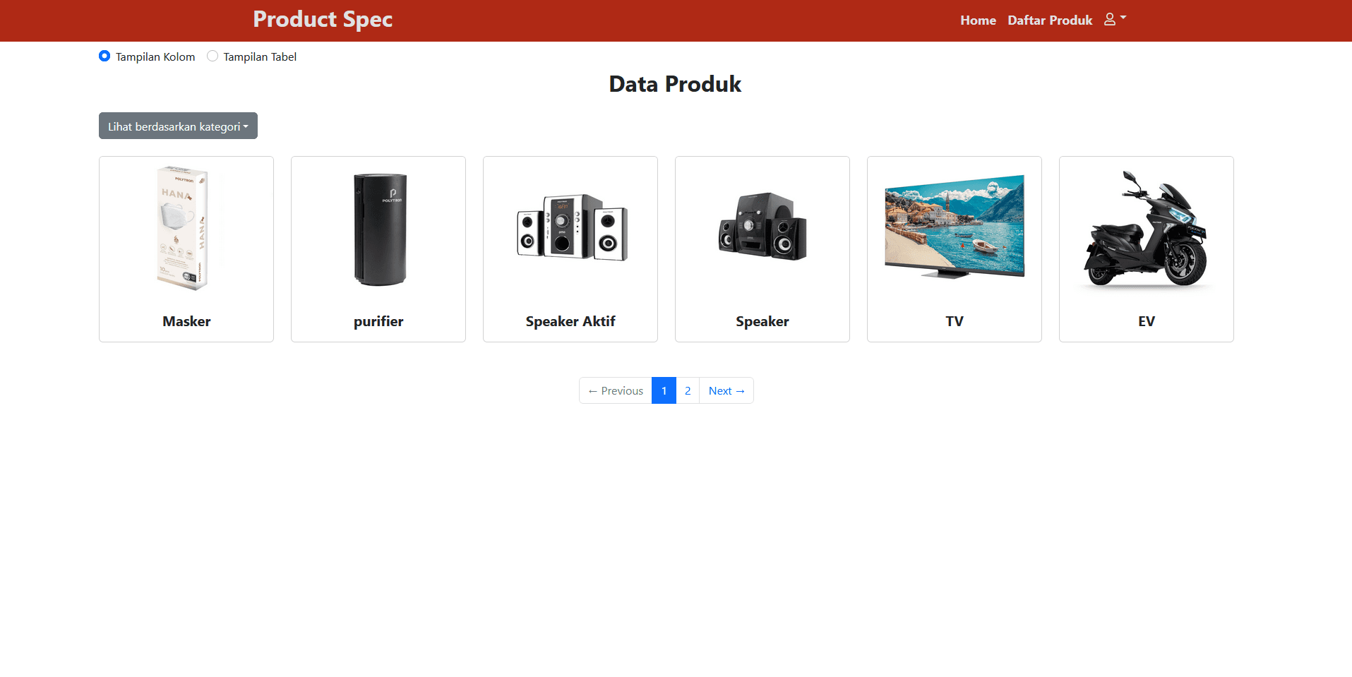 Product Spec